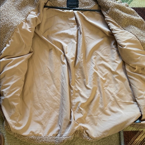 Sanctuary Crafted & Tailored Snap Front Teddy Coat Sherpa Jacket Faux Fur SZ XL - Picture 7 of 9